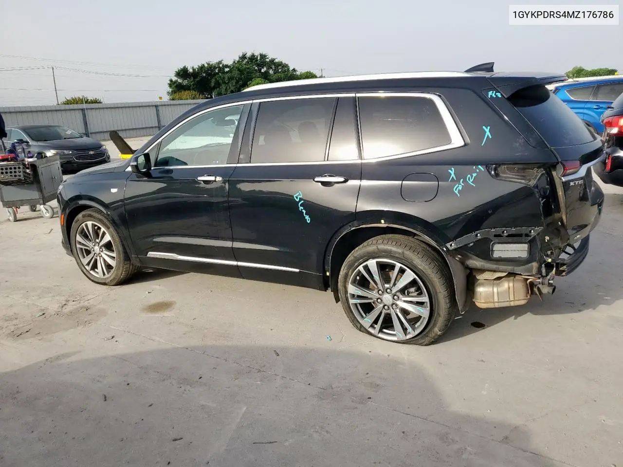 2021 Cadillac Xt6 Premium Luxury VIN: 1GYKPDRS4MZ176786 Lot: 55495575