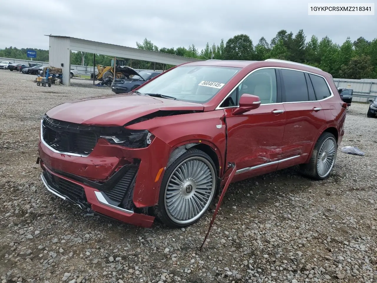 2021 Cadillac Xt6 Premium Luxury VIN: 1GYKPCRSXMZ218341 Lot: 56046145