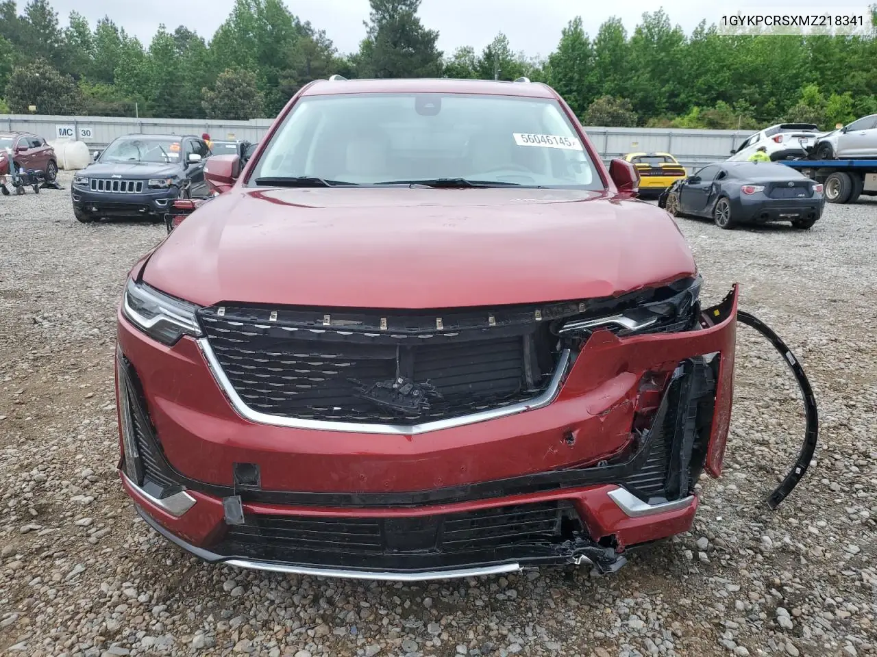 2021 Cadillac Xt6 Premium Luxury VIN: 1GYKPCRSXMZ218341 Lot: 56046145