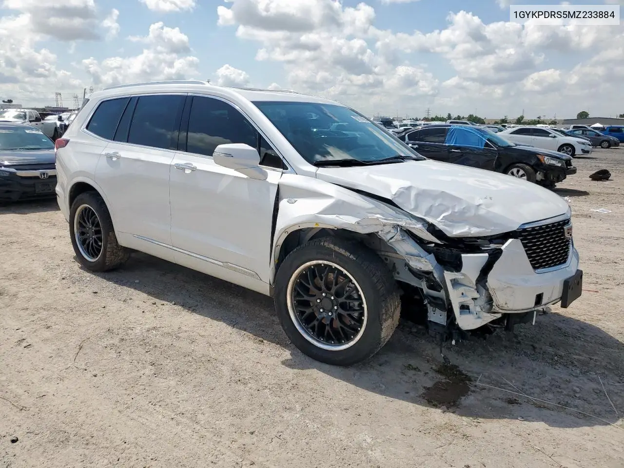 2021 Cadillac Xt6 Premium Luxury VIN: 1GYKPDRS5MZ233884 Lot: 58774595