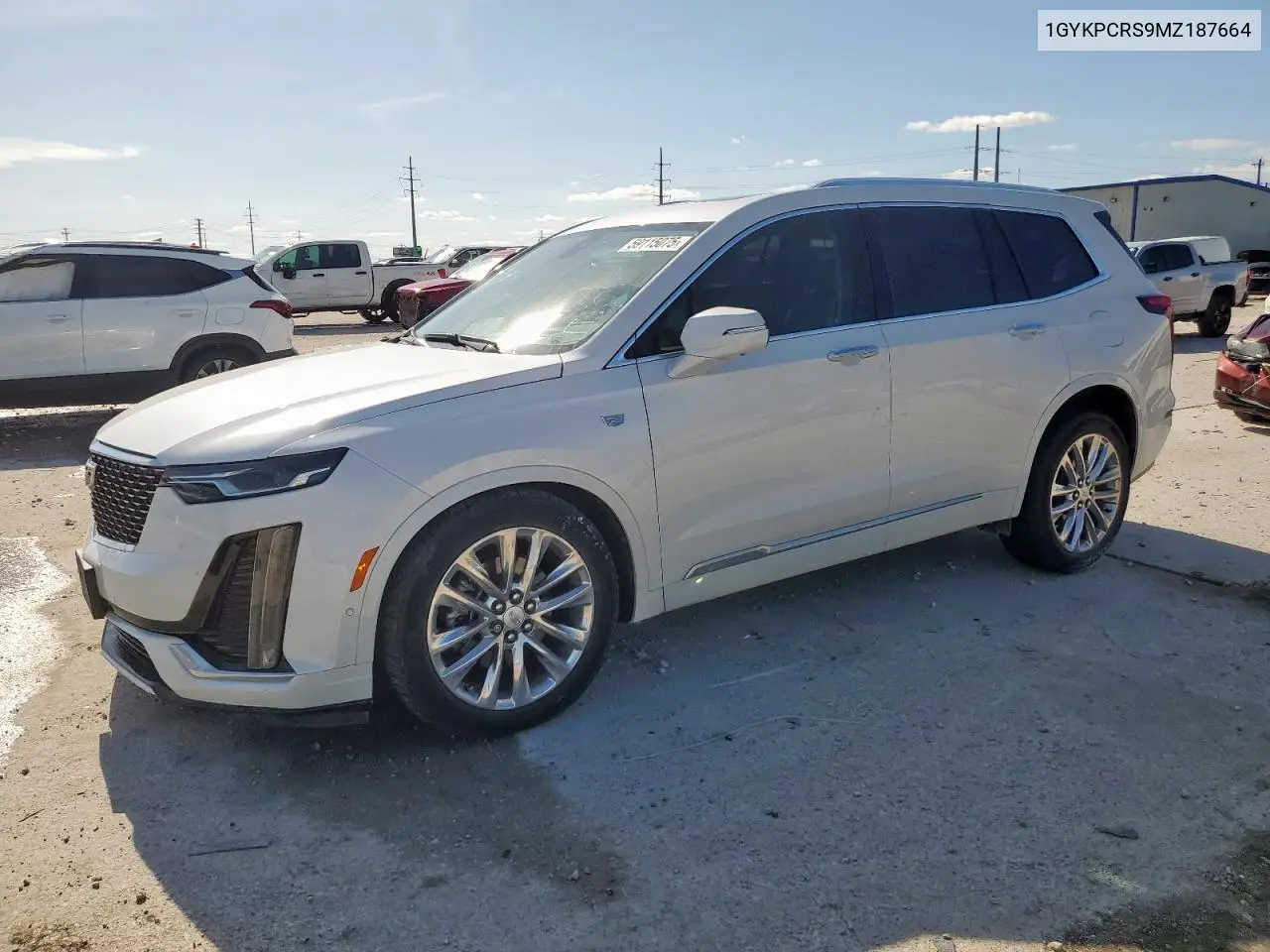 2021 Cadillac Xt6 Premium Luxury VIN: 1GYKPCRS9MZ187664 Lot: 59115075