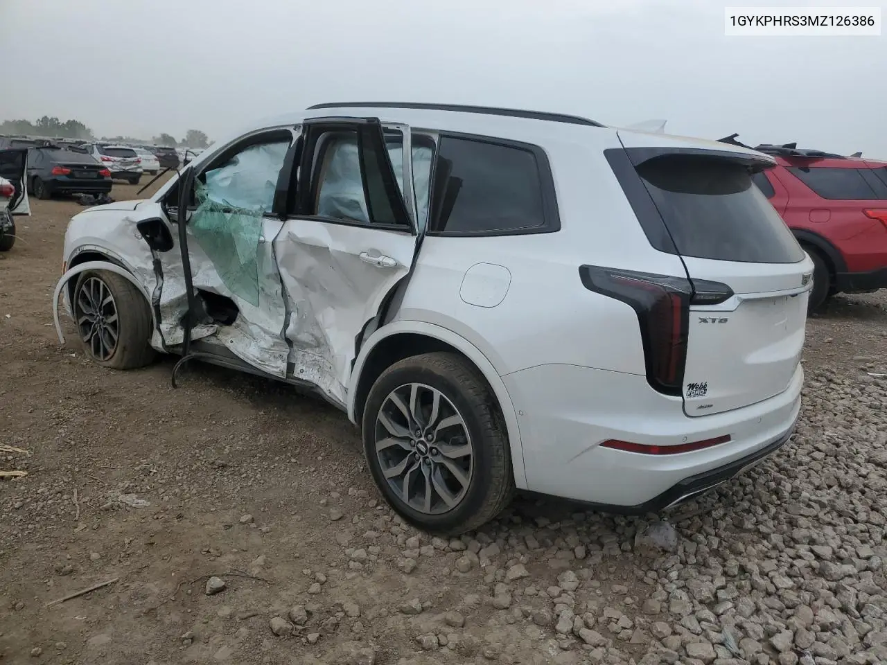 2021 Cadillac Xt6 Sport VIN: 1GYKPHRS3MZ126386 Lot: 60360635