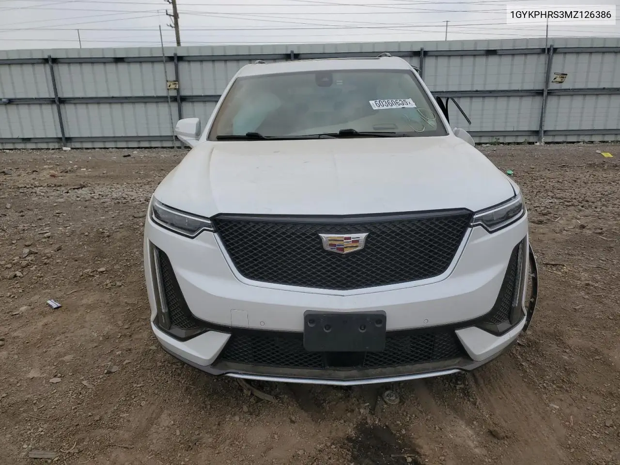 2021 Cadillac Xt6 Sport VIN: 1GYKPHRS3MZ126386 Lot: 60360635