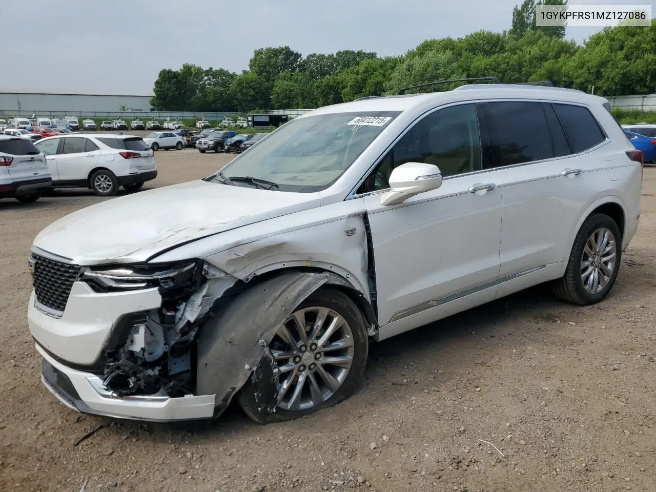 2021 Cadillac Xt6 Platinum Premium Luxury VIN: 1GYKPFRS1MZ127086 Lot: 60412215