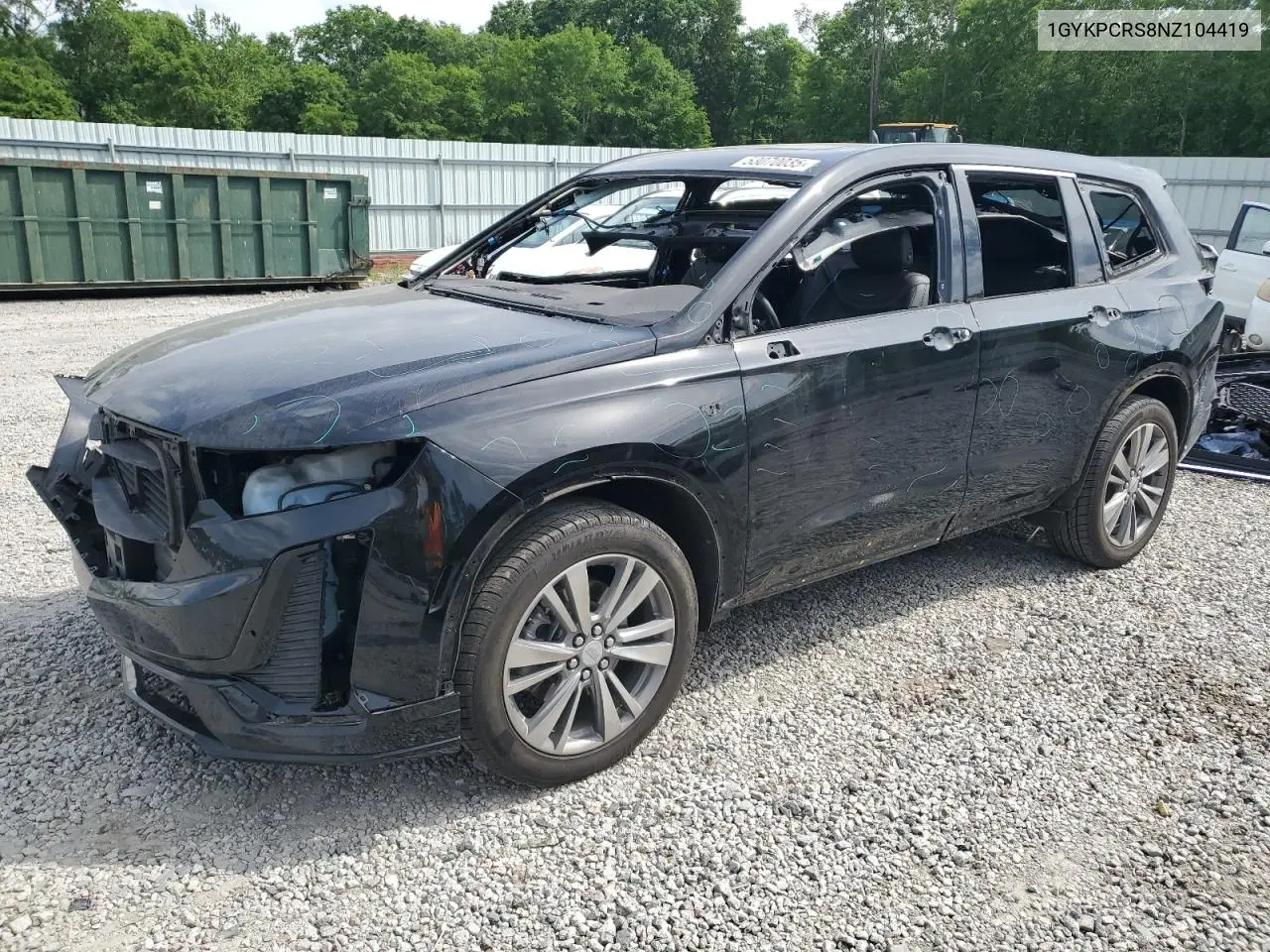 2022 Cadillac Xt6 Premium Luxury VIN: 1GYKPCRS8NZ104419 Lot: 53070035