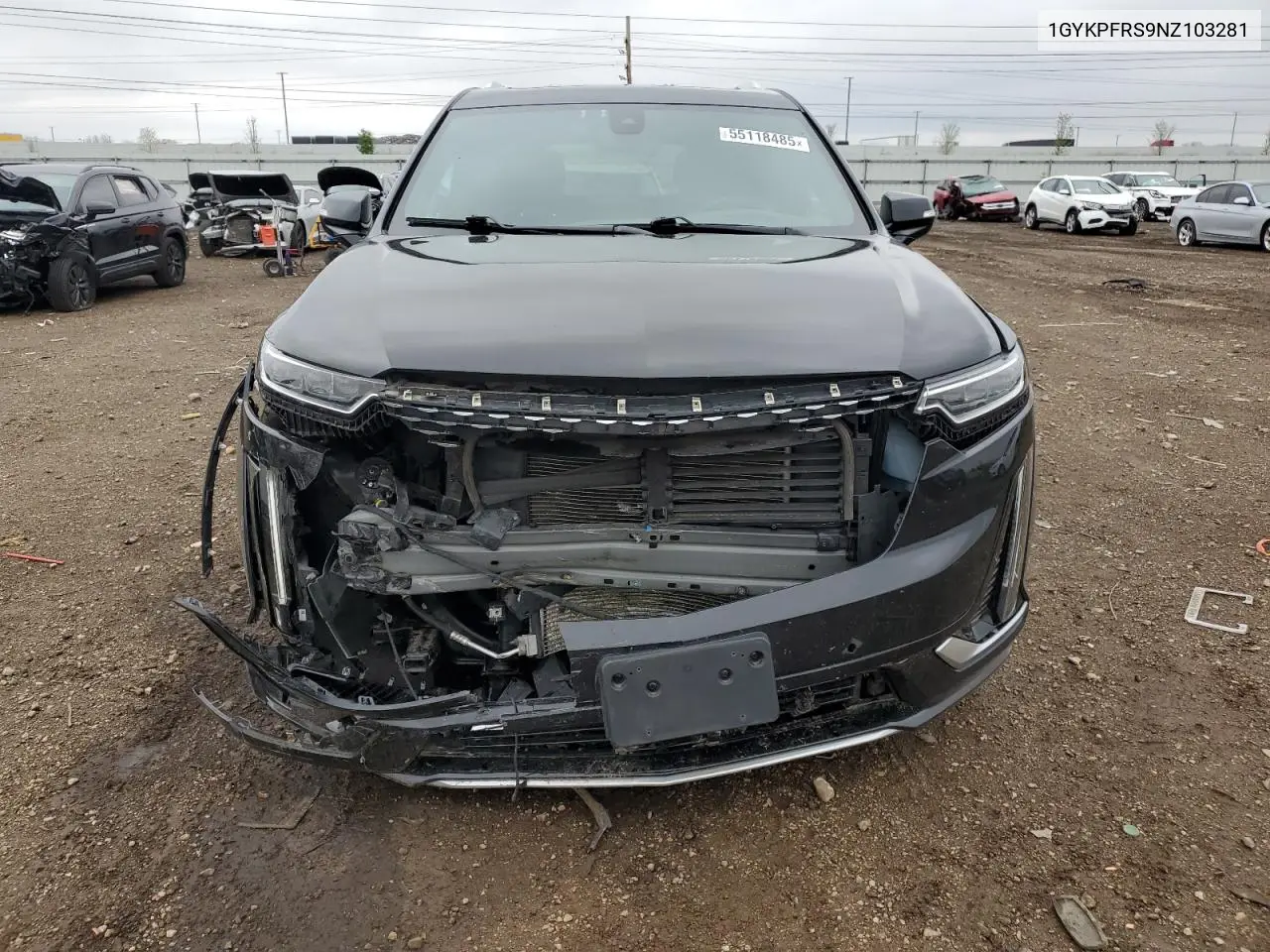2022 Cadillac Xt6 Platinum Premium Luxury VIN: 1GYKPFRS9NZ103281 Lot: 55118485
