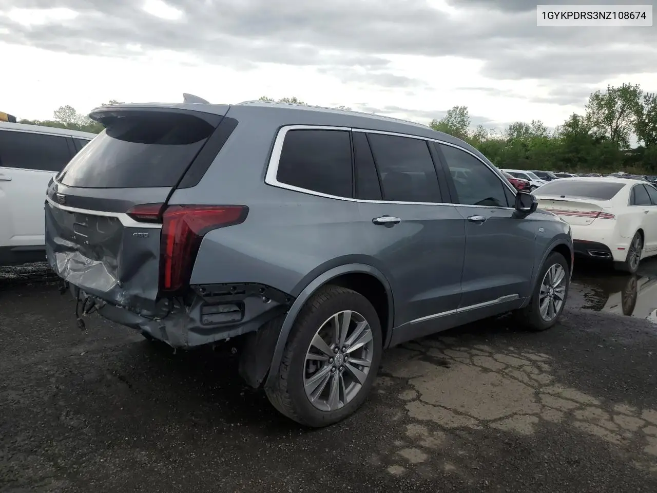 2022 Cadillac Xt6 Premium Luxury VIN: 1GYKPDRS3NZ108674 Lot: 55423695