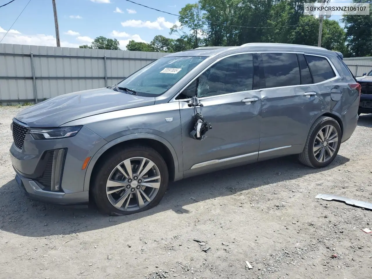 2022 Cadillac Xt6 Premium Luxury VIN: 1GYKPCRSXNZ106107 Lot: 55597655