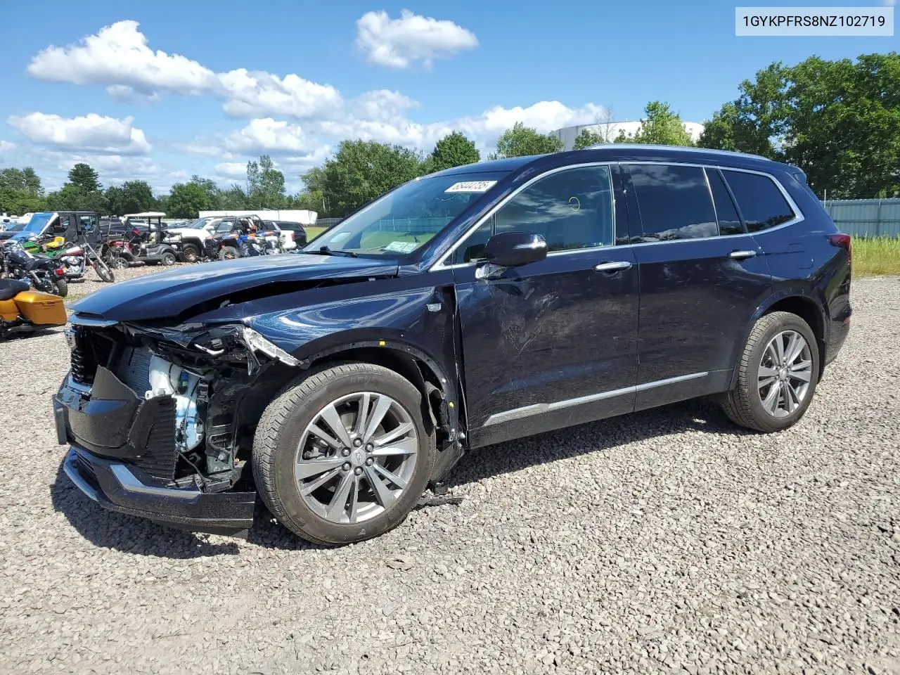 2022 Cadillac Xt6 Platinum Premium Luxury VIN: 1GYKPFRS8NZ102719 Lot: 65444735