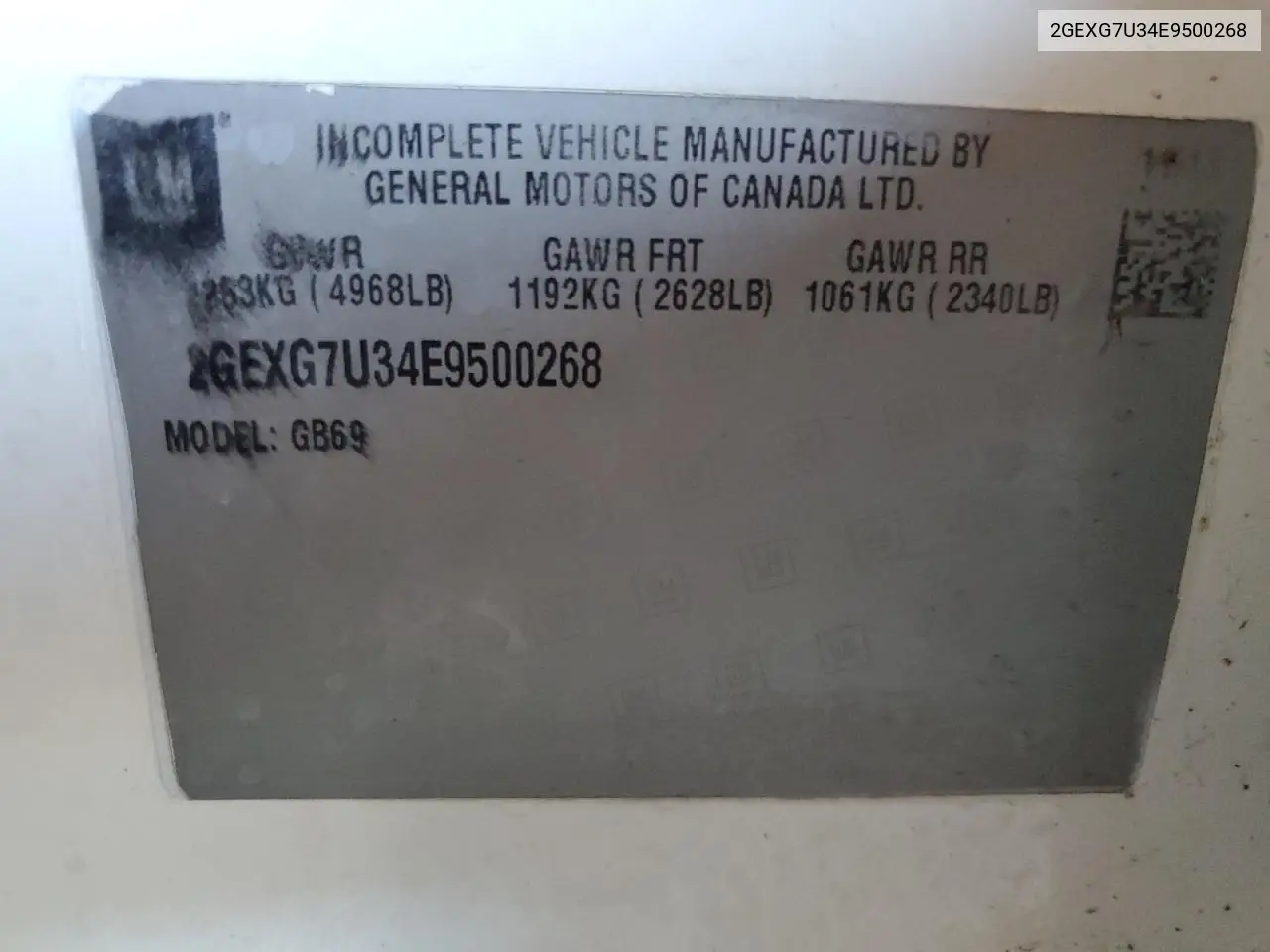 2014 Cadillac Xts Funeral Coach VIN: 2GEXG7U34E9500268 Lot: 53894125