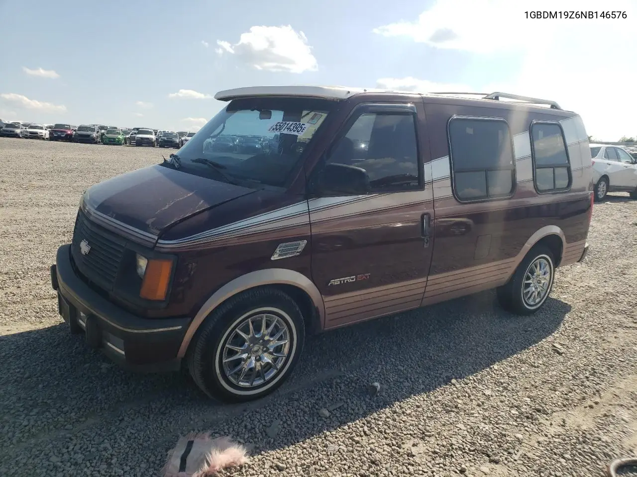 1992 Chevrolet Astro VIN: 1GBDM19Z6NB146576 Lot: 55014395