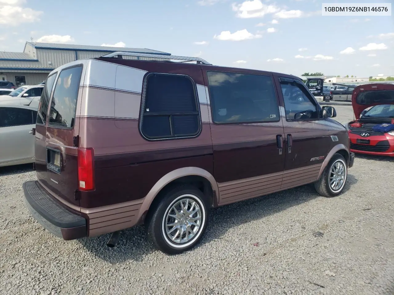 1992 Chevrolet Astro VIN: 1GBDM19Z6NB146576 Lot: 55014395