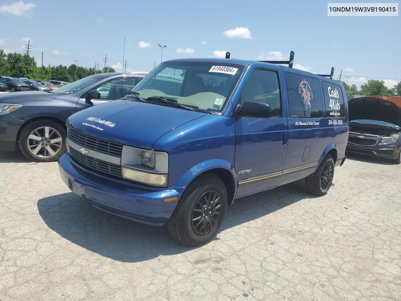 1997 Chevrolet Astro VIN: 1GNDM19W3VB190415 Lot: 61940384