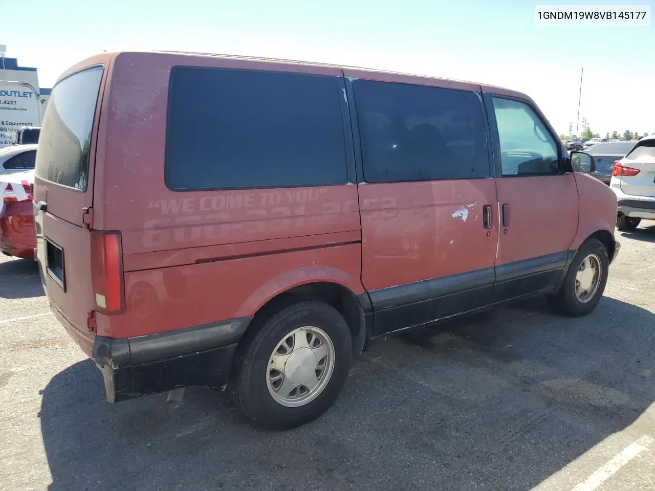 1997 Chevrolet Astro VIN: 1GNDM19W8VB145177 Lot: 63931785