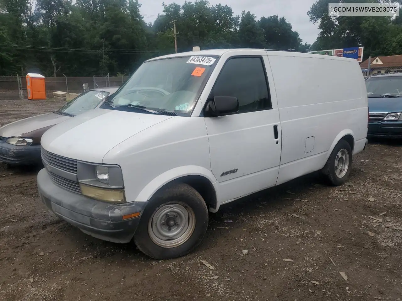 1997 Chevrolet Astro VIN: 1GCDM19W5VB203075 Lot: 64363475