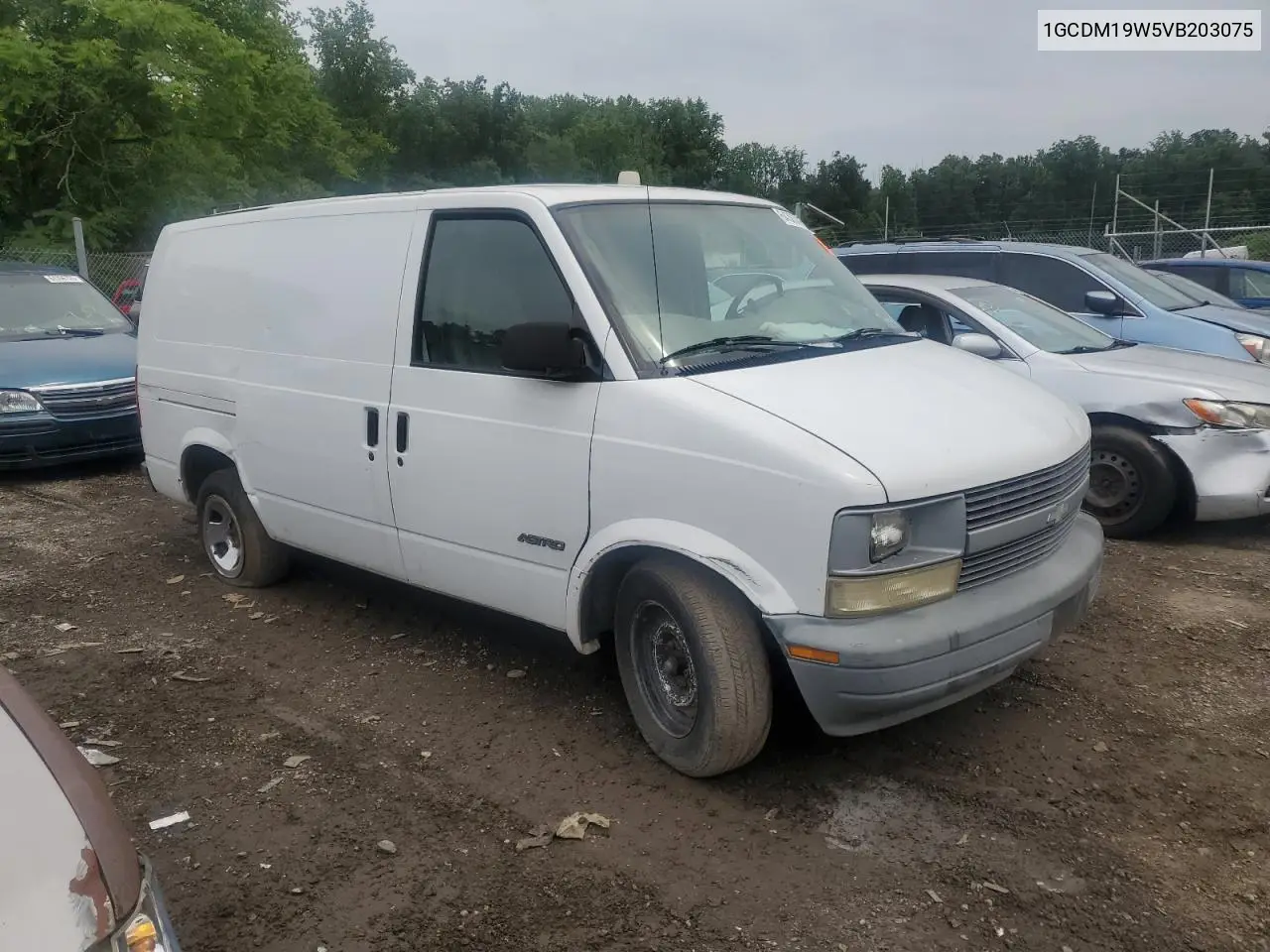 1997 Chevrolet Astro VIN: 1GCDM19W5VB203075 Lot: 64363475