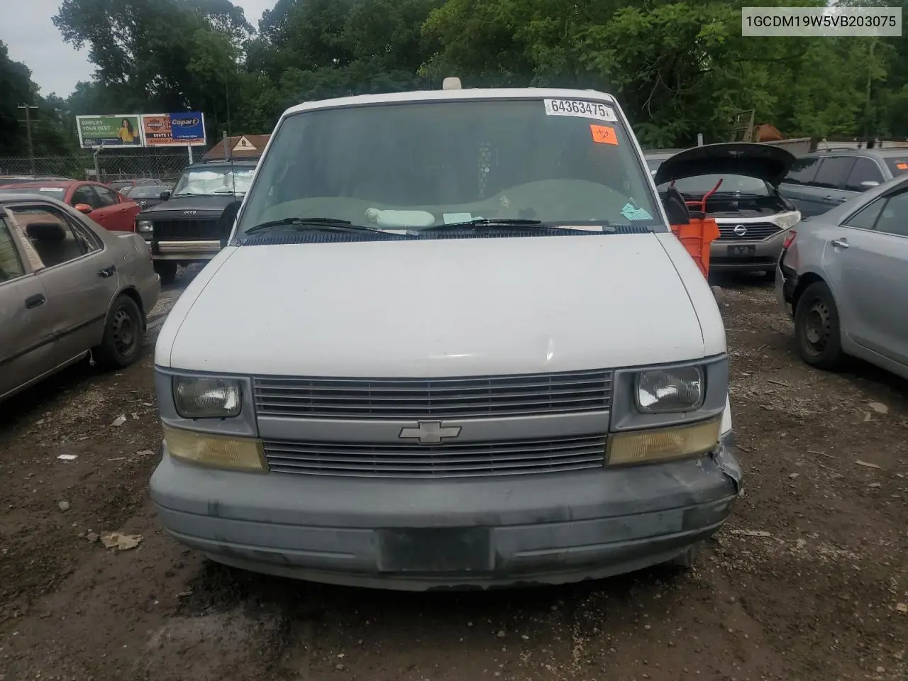 1997 Chevrolet Astro VIN: 1GCDM19W5VB203075 Lot: 64363475