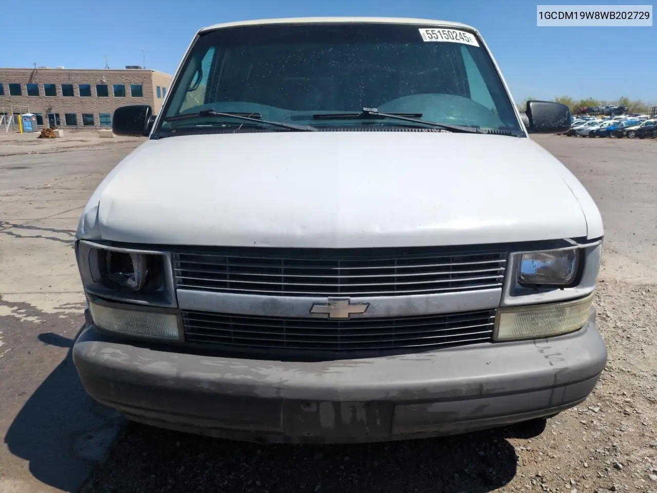 1998 Chevrolet Astro VIN: 1GCDM19W8WB202729 Lot: 55150245