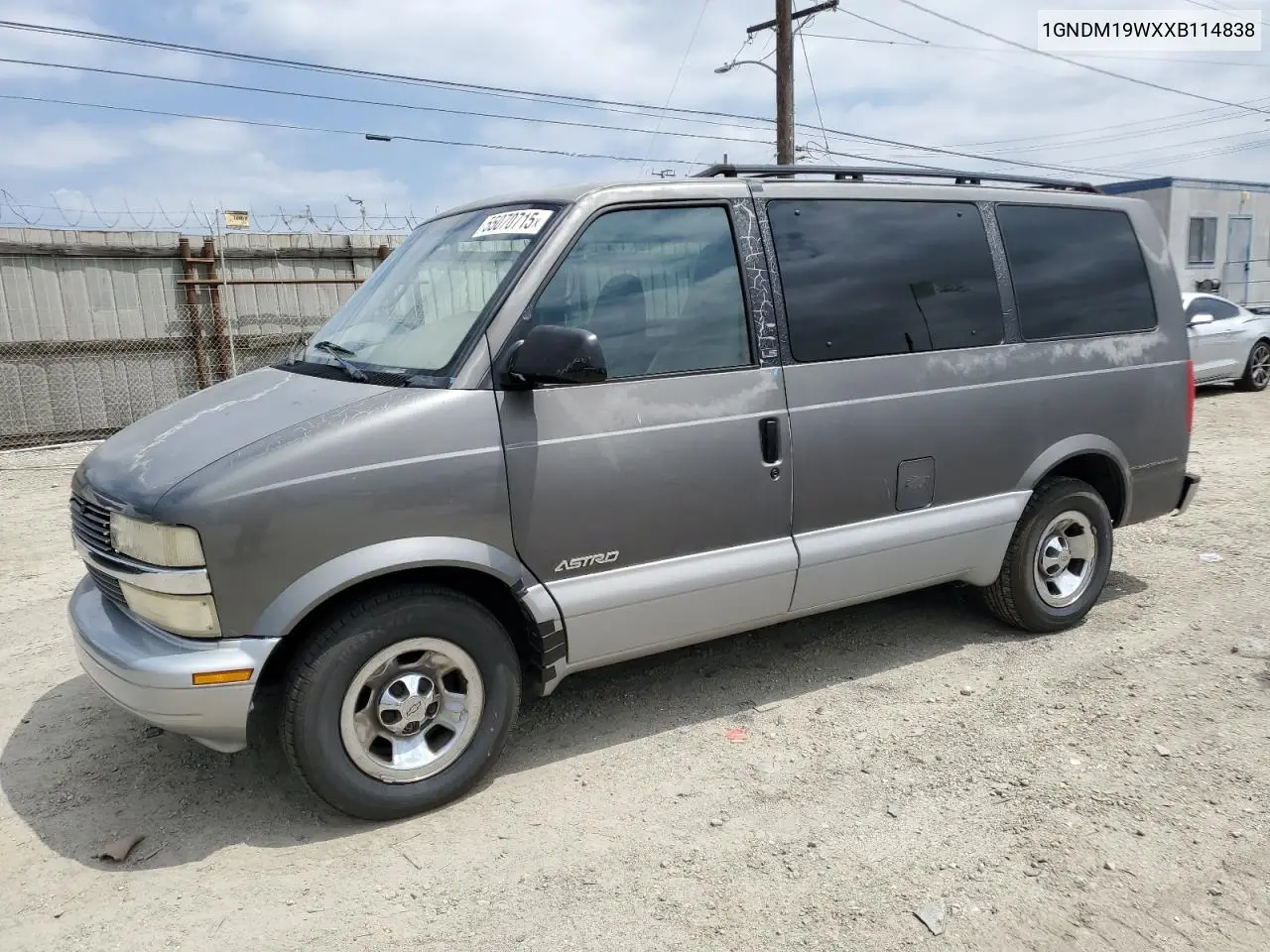 1999 Chevrolet Astro VIN: 1GNDM19WXXB114838 Lot: 55070715