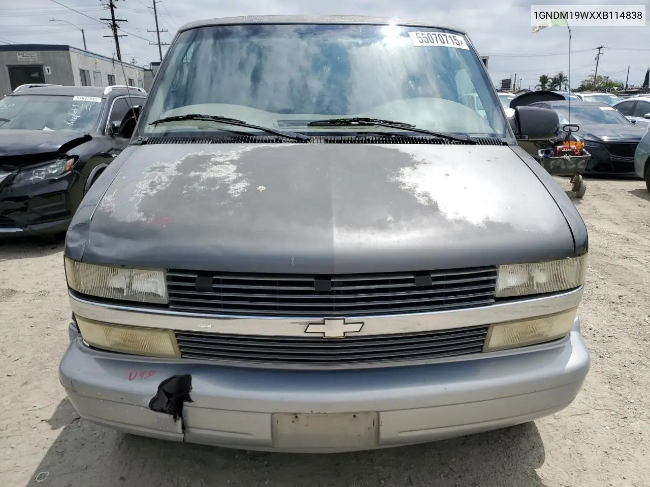 1999 Chevrolet Astro VIN: 1GNDM19WXXB114838 Lot: 55070715