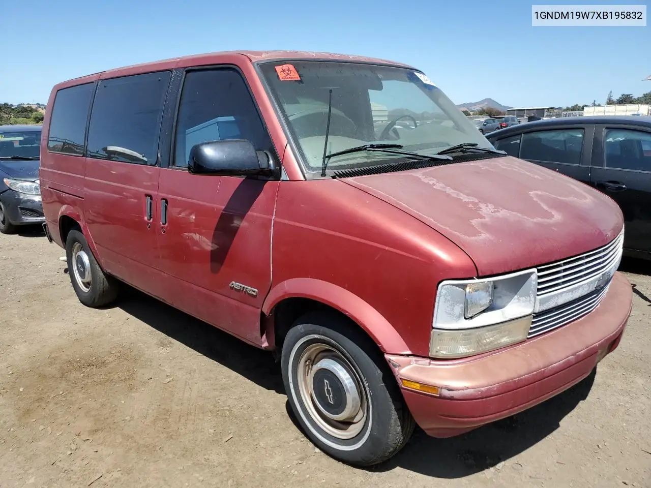 1999 Chevrolet Astro VIN: 1GNDM19W7XB195832 Lot: 62424015