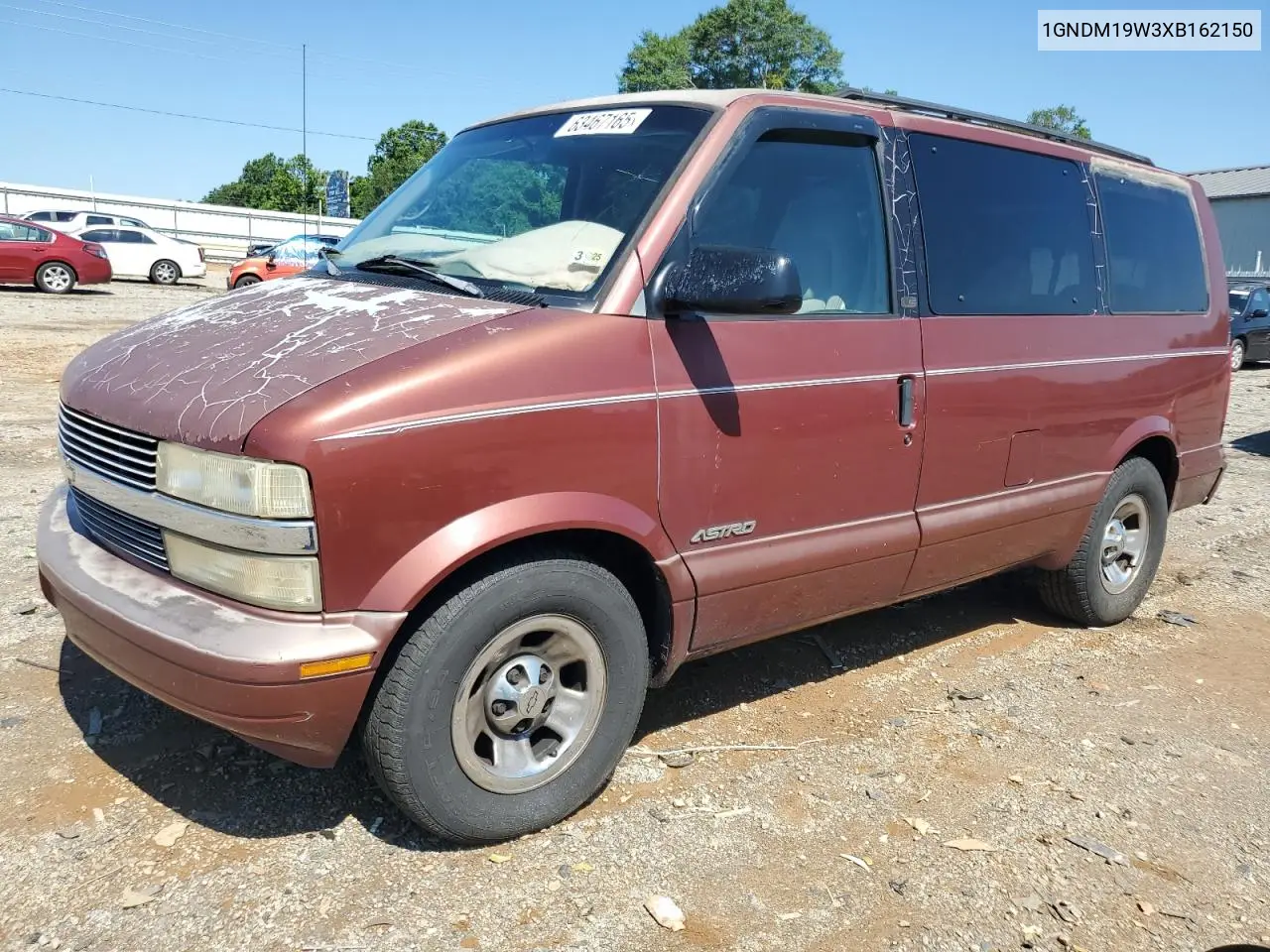 1999 Chevrolet Astro VIN: 1GNDM19W3XB162150 Lot: 63467165