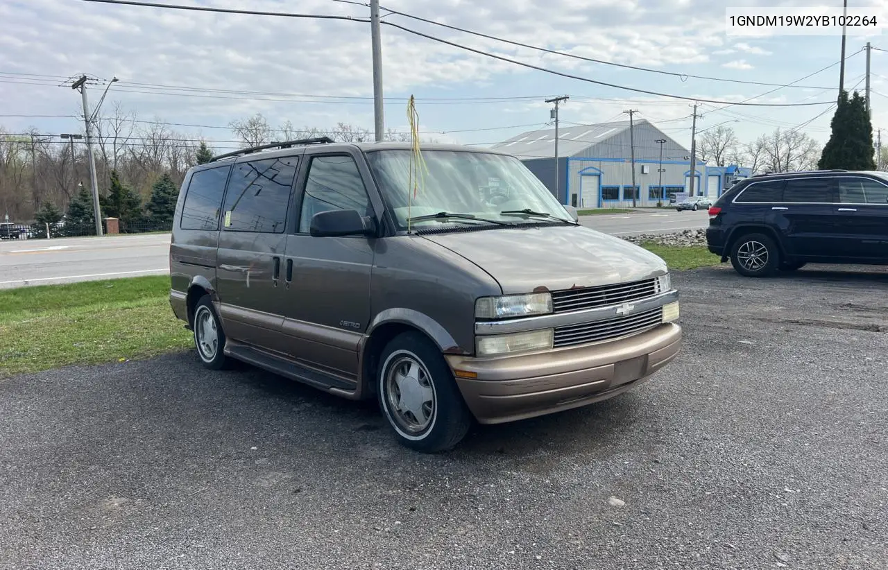 2000 Chevrolet Astro VIN: 1GNDM19W2YB102264 Lot: 54593295