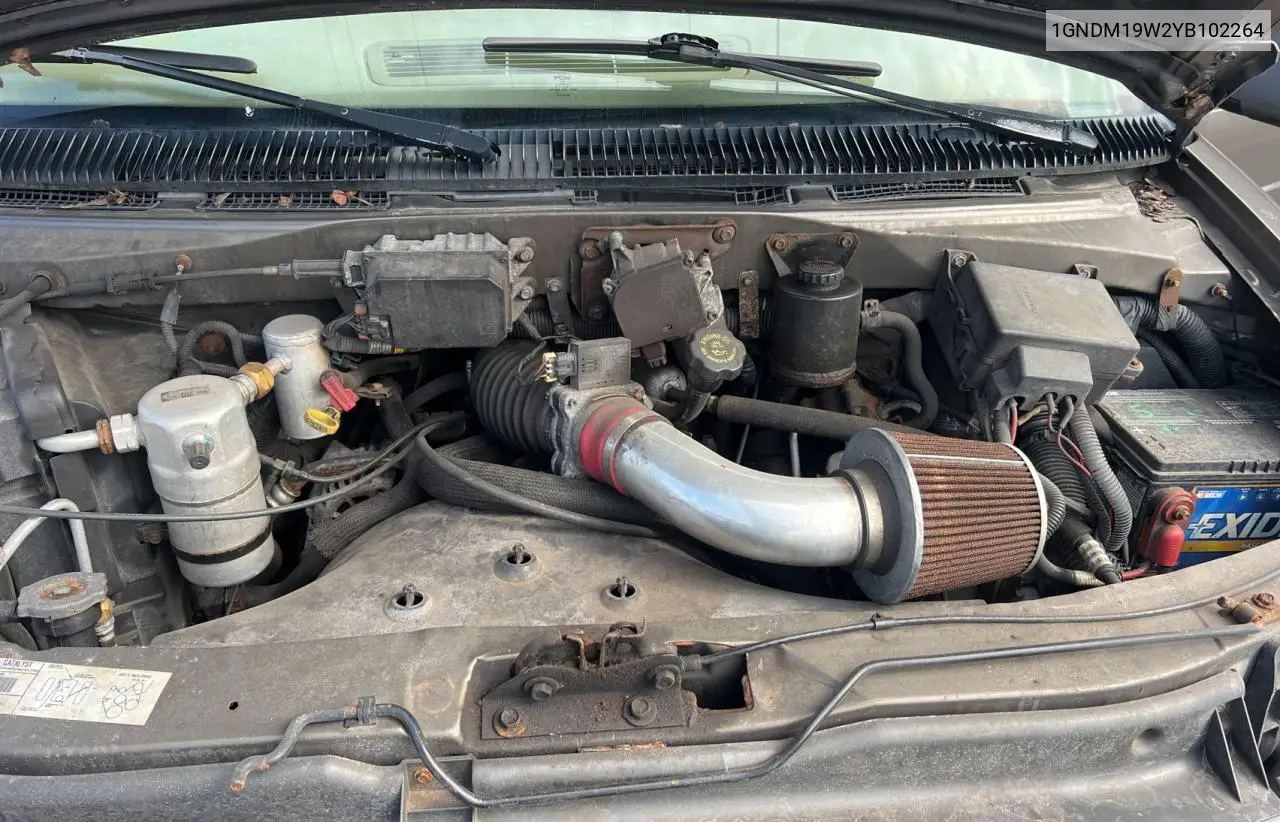2000 Chevrolet Astro VIN: 1GNDM19W2YB102264 Lot: 54593295