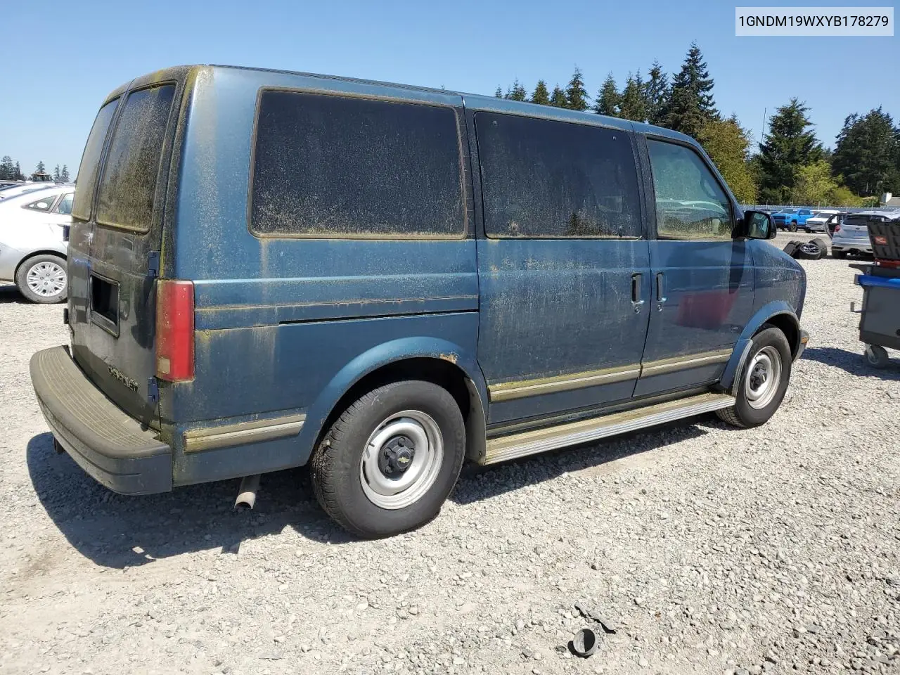 2000 Chevrolet Astro VIN: 1GNDM19WXYB178279 Lot: 55323515