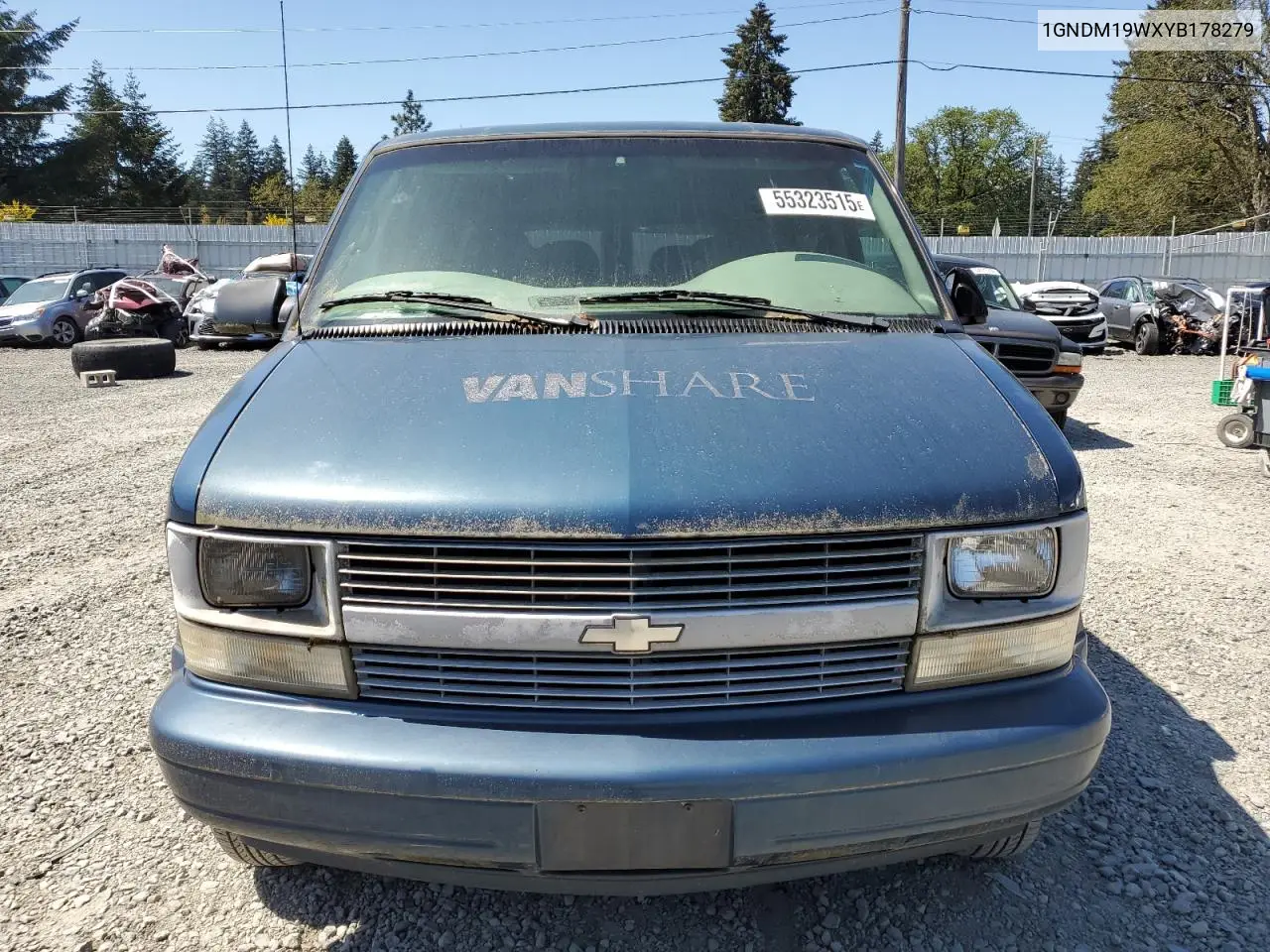 2000 Chevrolet Astro VIN: 1GNDM19WXYB178279 Lot: 55323515