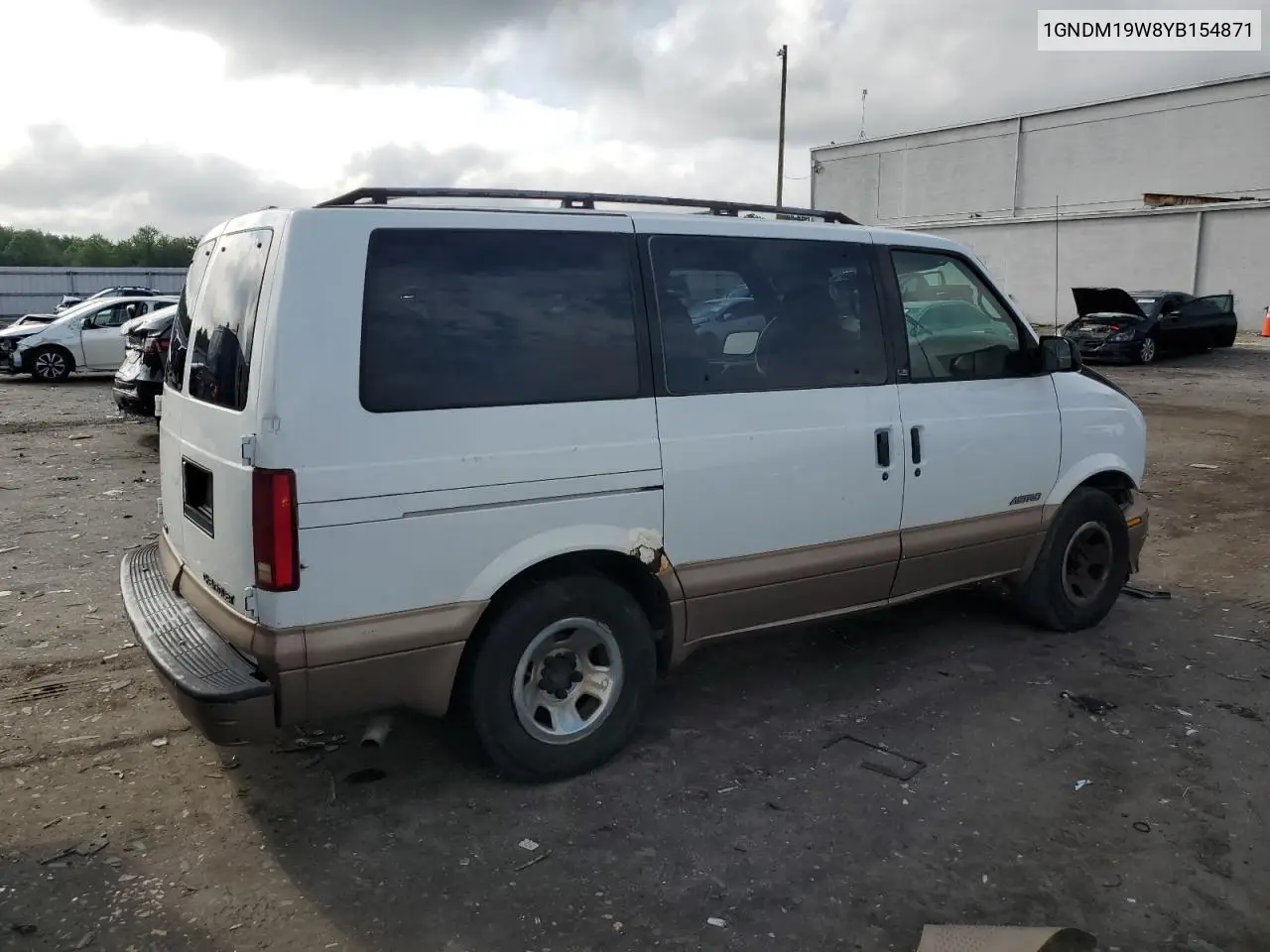 2000 Chevrolet Astro VIN: 1GNDM19W8YB154871 Lot: 64018135