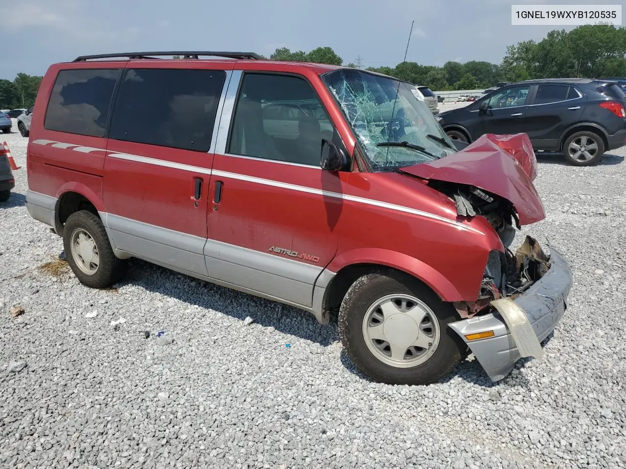 2000 Chevrolet Astro VIN: 1GNEL19WXYB120535 Lot: 64408575