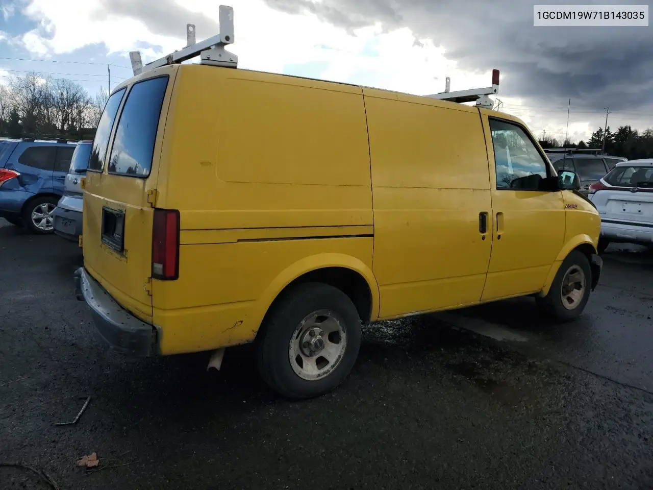 2001 Chevrolet Astro VIN: 1GCDM19W71B143035 Lot: 48876255