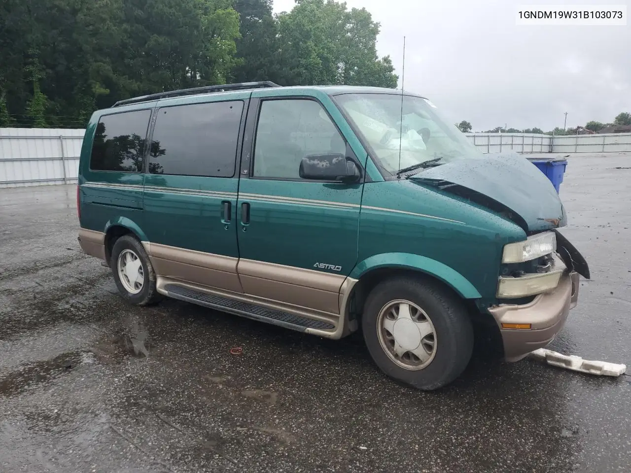 2001 Chevrolet Astro VIN: 1GNDM19W31B103073 Lot: 59337825