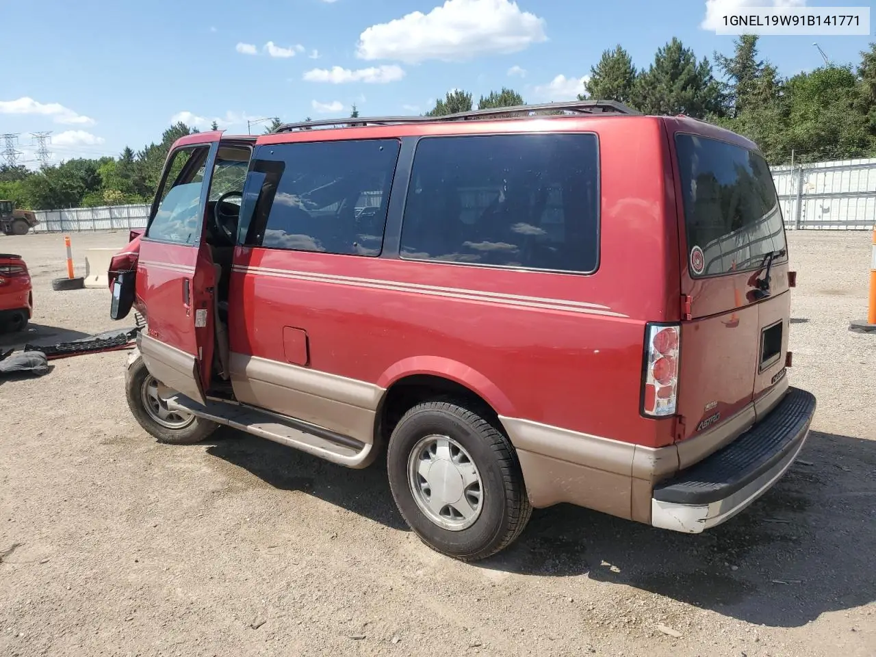 2001 Chevrolet Astro VIN: 1GNEL19W91B141771 Lot: 63104975