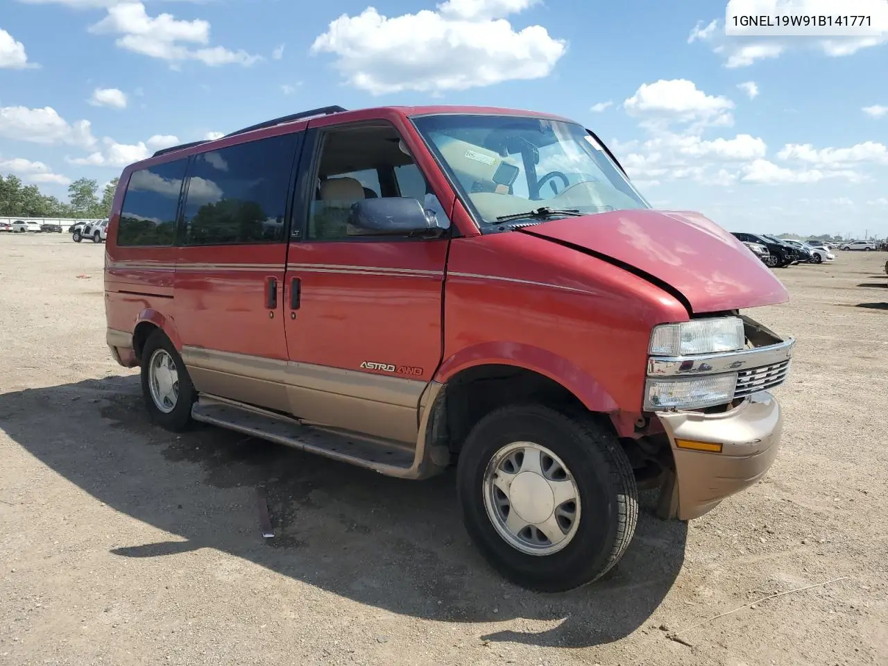 2001 Chevrolet Astro VIN: 1GNEL19W91B141771 Lot: 63104975