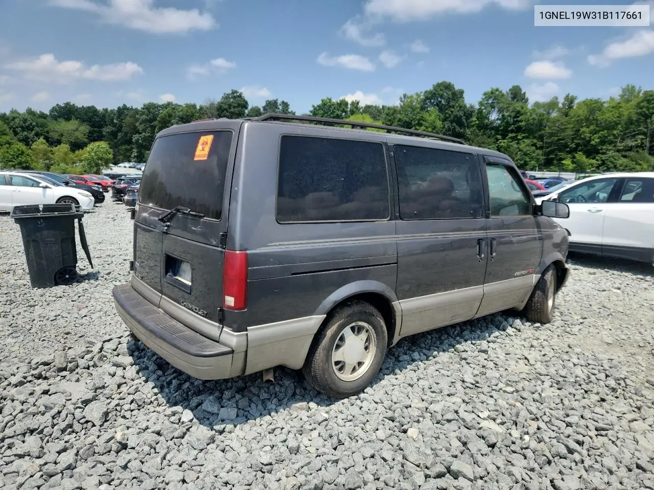 2001 Chevrolet Astro VIN: 1GNEL19W31B117661 Lot: 63974265