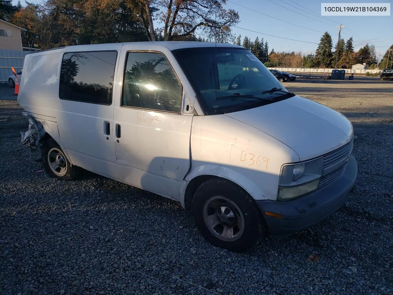 2001 Chevrolet Astro VIN: 1GCDL19W21B104369 Lot: 80481884