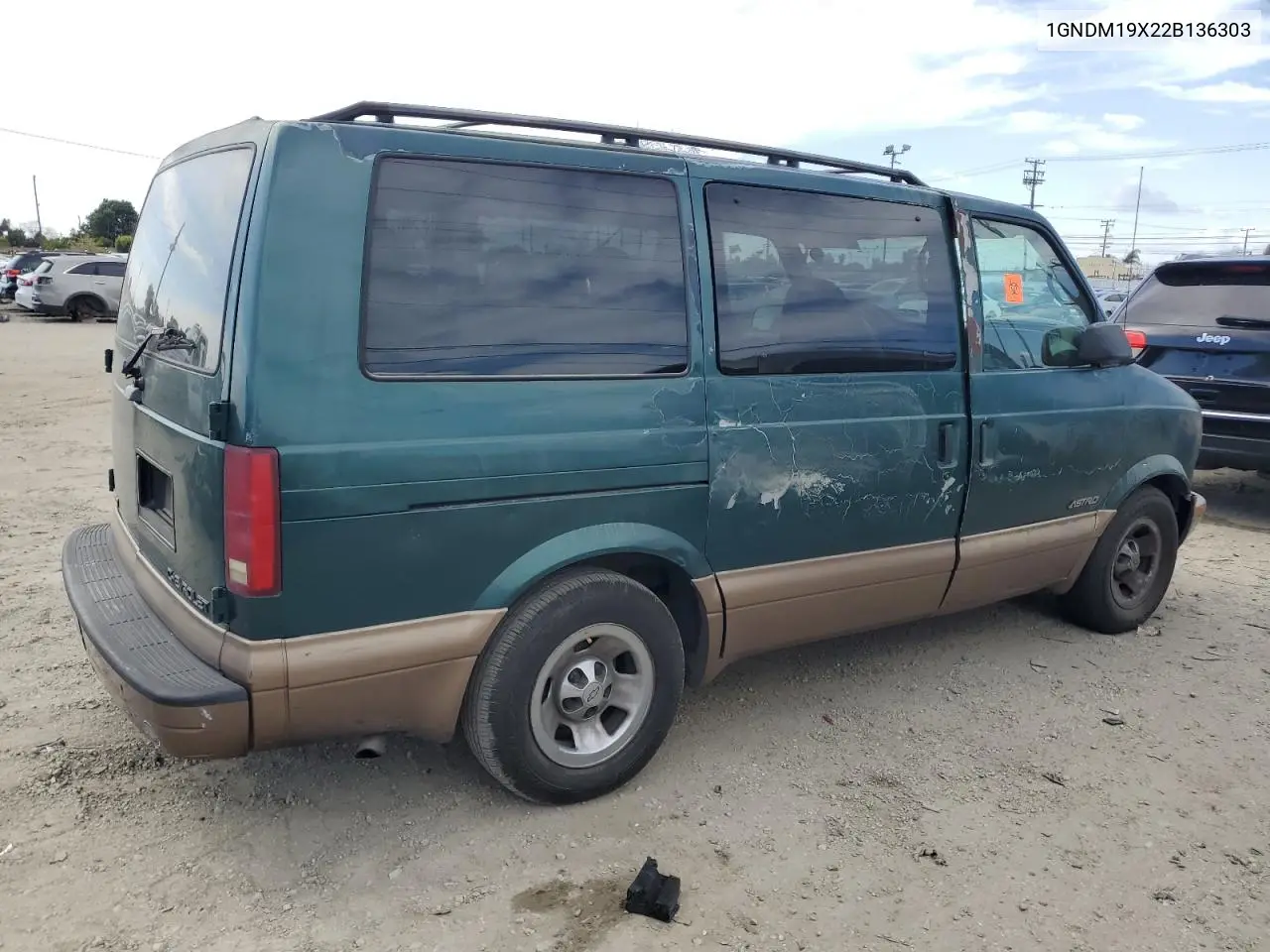 2002 Chevrolet Astro VIN: 1GNDM19X22B136303 Lot: 51612655