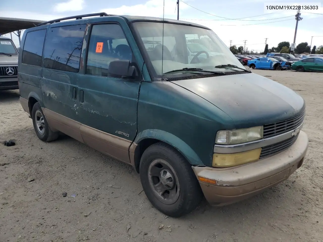 2002 Chevrolet Astro VIN: 1GNDM19X22B136303 Lot: 51612655