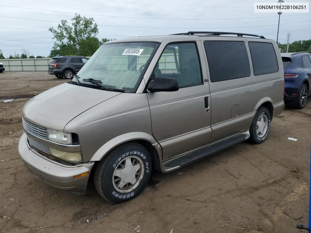 2002 Chevrolet Astro VIN: 1GNDM19X22B106251 Lot: 58838805