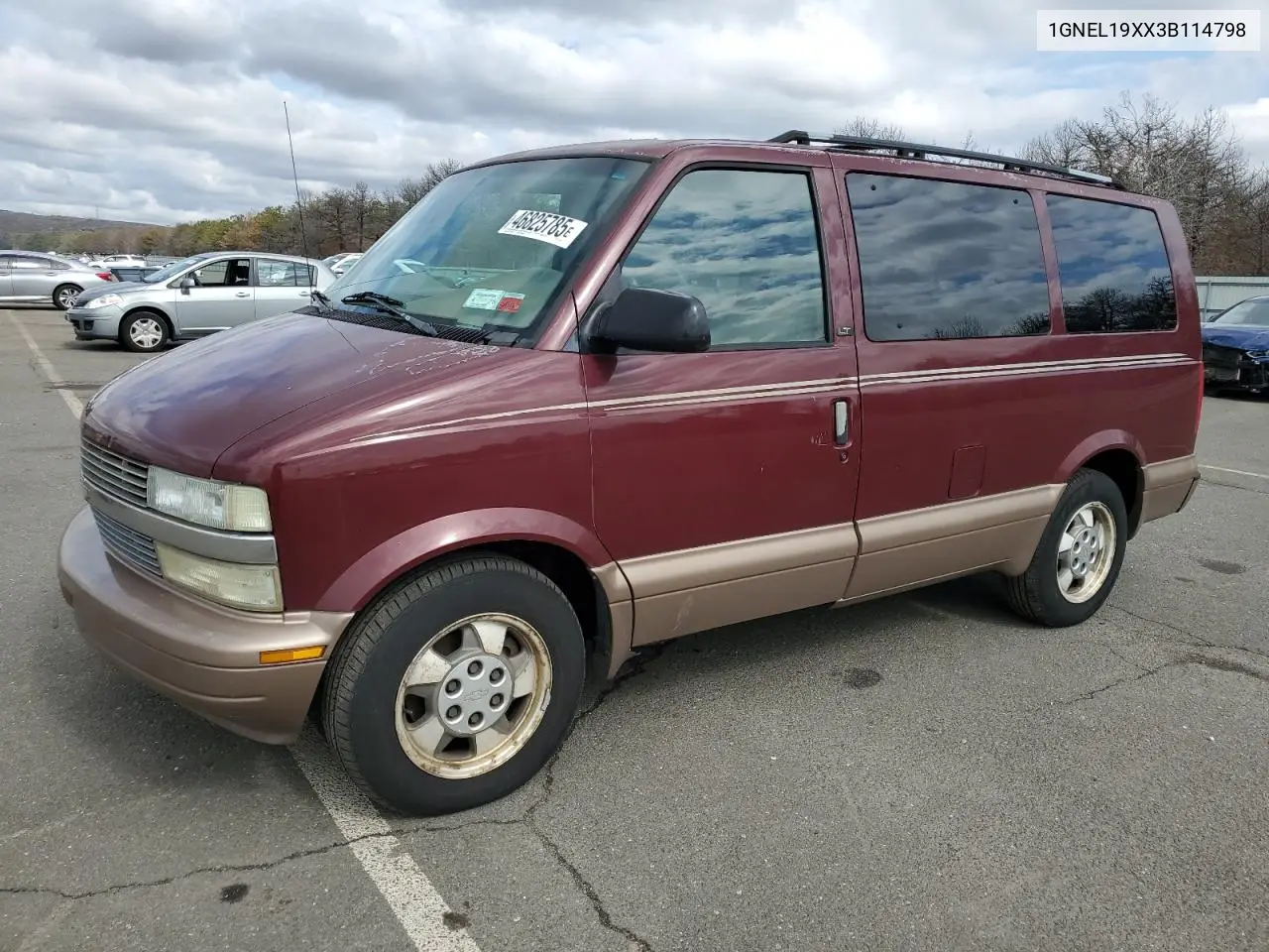 2003 Chevrolet Astro VIN: 1GNEL19XX3B114798 Lot: 46825785