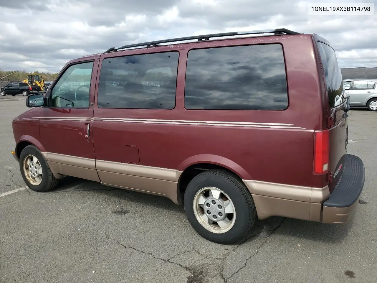 2003 Chevrolet Astro VIN: 1GNEL19XX3B114798 Lot: 46825785
