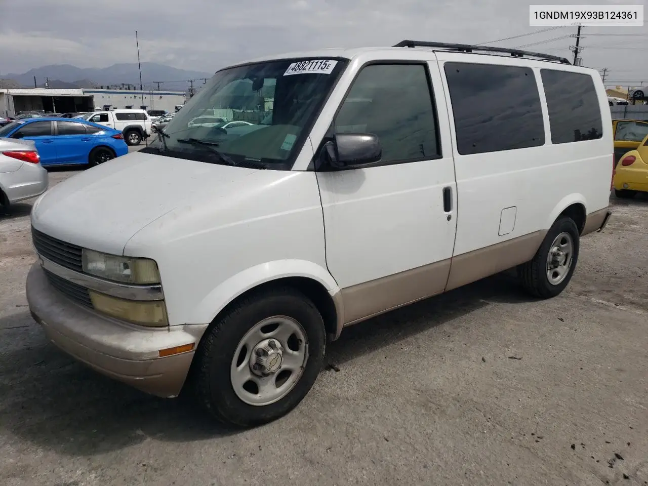 2003 Chevrolet Astro VIN: 1GNDM19X93B124361 Lot: 48821115
