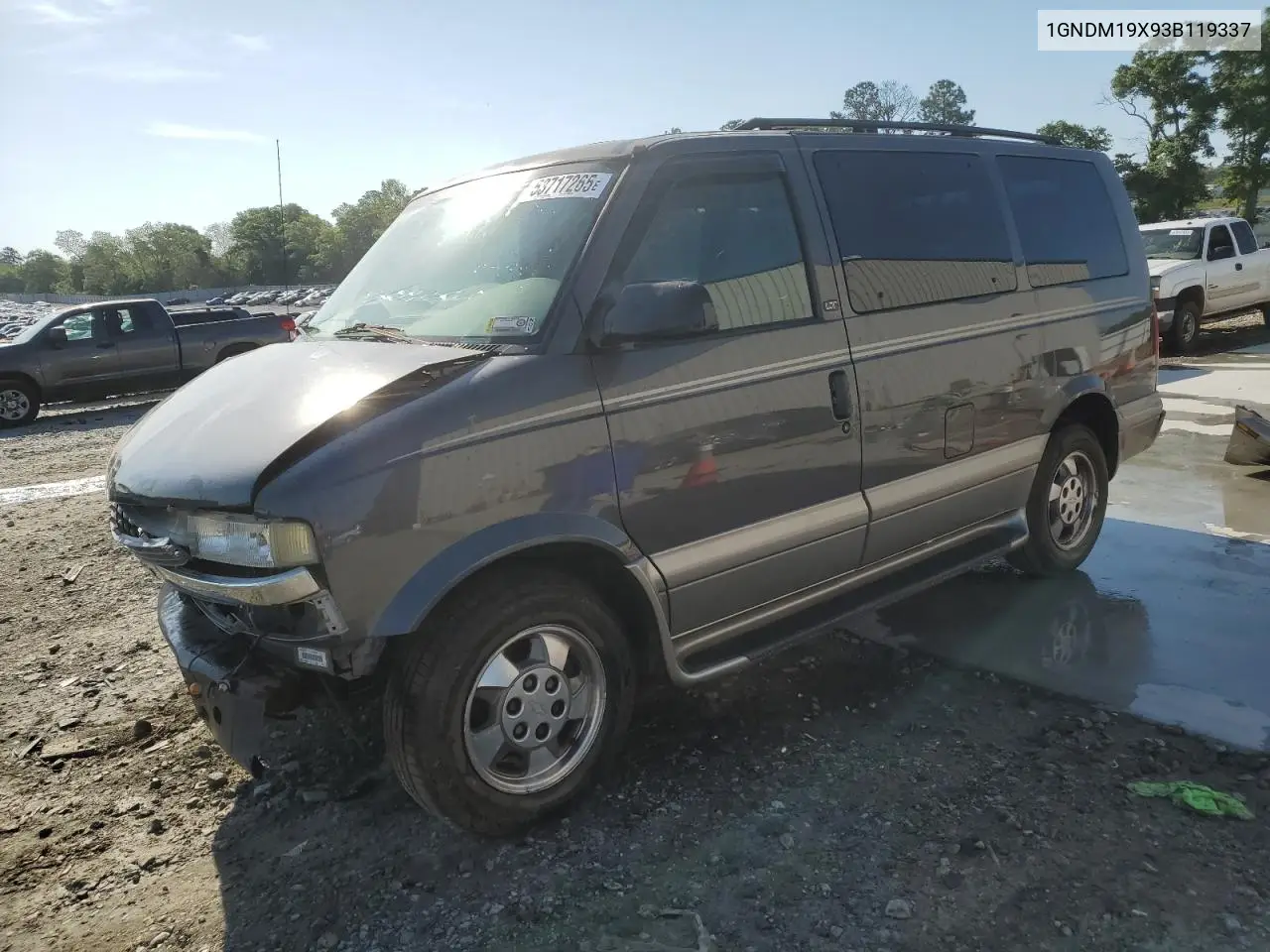 2003 Chevrolet Astro VIN: 1GNDM19X93B119337 Lot: 53717265