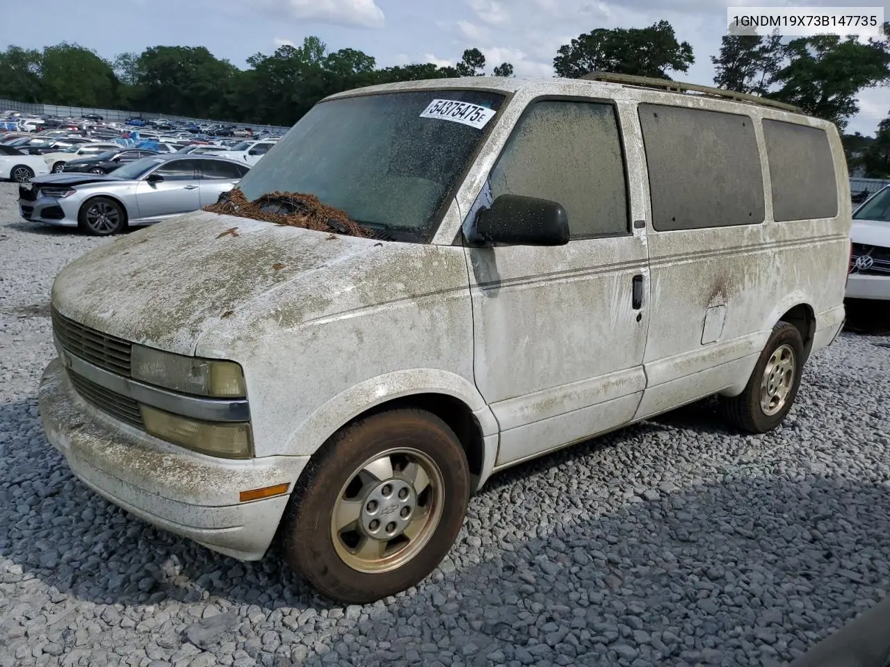 2003 Chevrolet Astro VIN: 1GNDM19X73B147735 Lot: 54375475