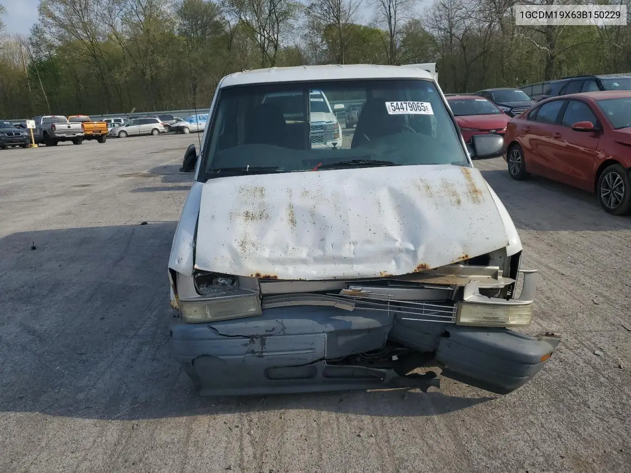 2003 Chevrolet Astro VIN: 1GCDM19X63B150229 Lot: 54479065