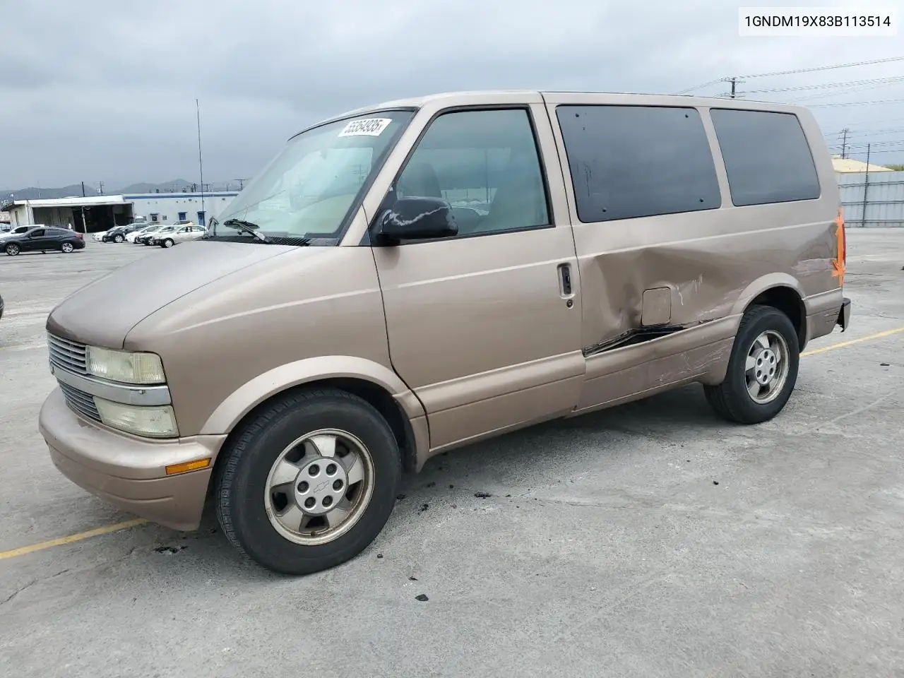 2003 Chevrolet Astro VIN: 1GNDM19X83B113514 Lot: 55354935