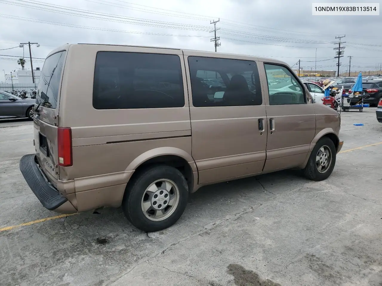 2003 Chevrolet Astro VIN: 1GNDM19X83B113514 Lot: 55354935