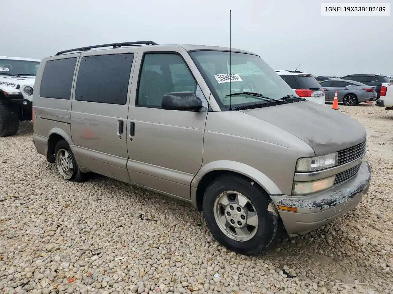 2003 Chevrolet Astro VIN: 1GNEL19X33B102489 Lot: 55686585